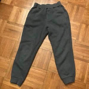 Fur-lined Gray Uniqlo Joggers (Kids 7-8)